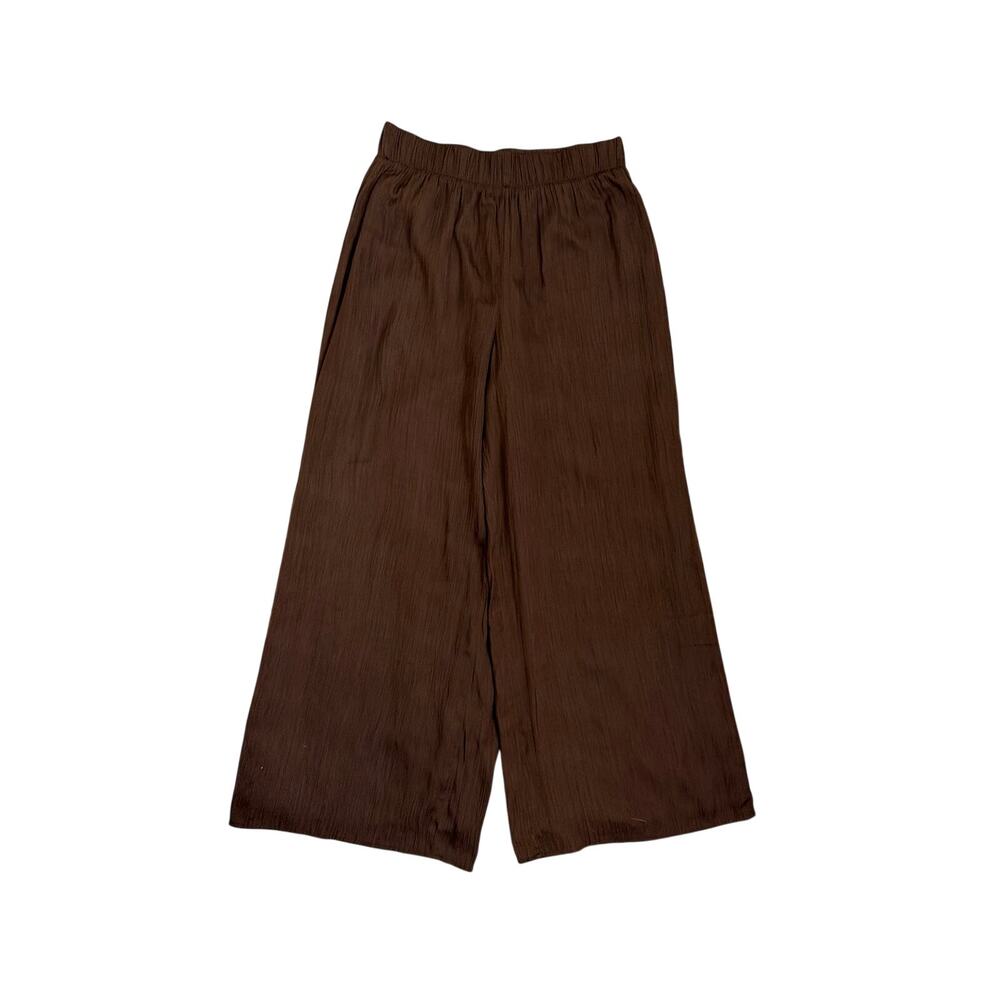 Z Supply Brown Wide Leg Boho Pants Flowy Relaxed Fit Trousers Size Small
